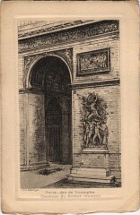 Ancien Vieux Paris Arc de Triomphe Tombeau du Soldat Inconnu