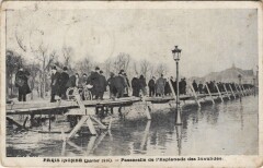 Inondations 1910 Paris Esplanade des Invalides Passerelle