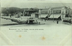 Marseille - La Plage, Vue du Cote Gauche à Marseille