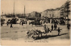 Marseille - Le Quai du Vieux Port à Marseille