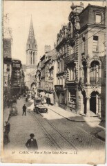 Caen Rue et Eglise Saint-Pierre