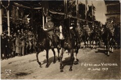 Paris Fetes de la Victoire 14 Juillet 1919 carte photo