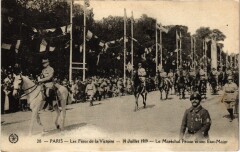 Paris Fetes de la Victoire 14 Juillet 1919 Marechal Petain