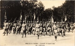 Paris Fetes de la Victoire 14 Juillet 1919 le defile