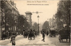 Les Souverains d'Italie a Paris Boulevard Bonne-Nouvelle Royalty