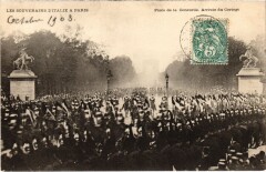 Les Souverains d'Italie a Paris Pont d'Arcole Royalty