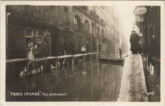 Inondations 1910 Paris Rue de Verneuil