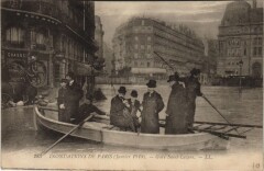 Inondations 1910 Paris Gare Saint-Lazare