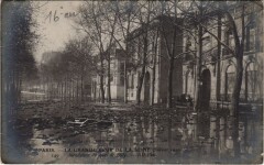 Inondations 1910 Paris Quai de Billy