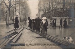 Inondations 1910 Paris Avenue Rapp