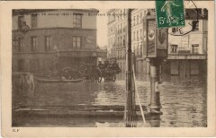 Inondations 1910 Paris Boulevard de Grenelle