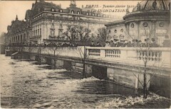 Inondations 1910 Paris Palais de la Legion d'Honneur
