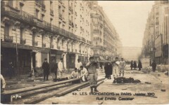Inondations 1910 Paris Rue Emilio Castelar