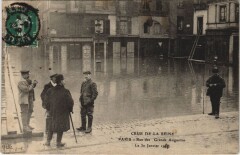 Inondations 1910 Paris Rue des Grands Augustins