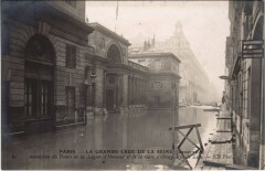Inondations 1910 Paris Palais de la Legion d'Honneur