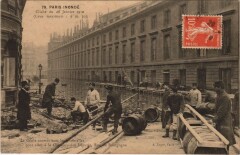 Inondations 1910 Paris Rue de Bourgogne