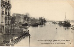Inondations 1910 Paris Quai d'Austerlitz