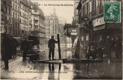 Inondations 1910 Paris Faubourg Saint-Antoine