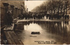 Inondations 1910 Paris les Quais