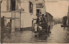 Inondations 1910 Paris Rue felicien David