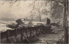 Inondations 1910 Paris Quai Voltaire