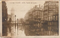 Paris inondé - 1910 - Gare de Lyon à Paris 12e