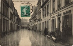 Inondations 1910 Paris Rue de Cremieux