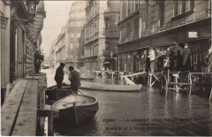 Inondations 1910 Paris Rue de Bellechasse