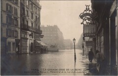 Inondations 1910 Paris Rue de la Pepiniere