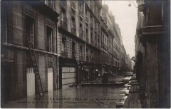 Inondations 1910 Paris Rue de Verneuil
