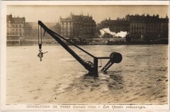 Inondations 1910 Paris Les Quais