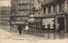 Inondations 1910 Paris Rue de la Pepiniere