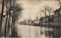 Inondations 1910 Paris Avenue de versailles