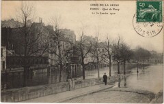 Inondations 1910 Paris Quai de Passy