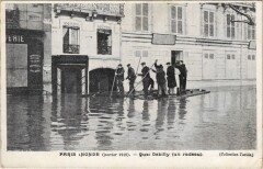 Inondations 1910 Paris Quai Debilly