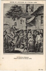 Ancien Vieux Paris Moeurs et Coutumes Le Charlatan allemand