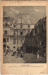 Ancien Vieux Paris hotel de la Tremouille Rue des Bourdonnais
