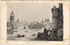 Ancien Paris Porte et Tour du Louvre