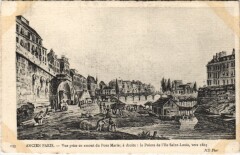 Ancien Paris pont Marie