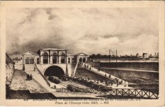 Carte postale ancienne Ancien Paris Embarcadere du Chemin de fer de versailles
                                