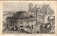 Ancien Paris Halle au Ble et Saint-Eustache