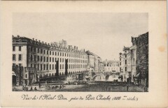 Ancien Paris Hotel-Dieu prise du Petit Chatelet