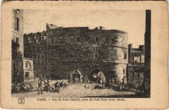 Ancien Paris Vue du petit Chatelet