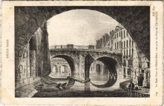 Ancien Paris Petit Pont de l'Hotel-Dieu