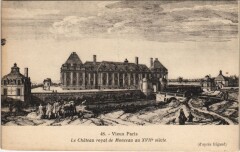 Ancien Paris Chateau royal de Monceau