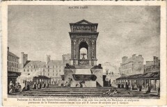Ancien Paris Fontaine du marche des Saints-innocents