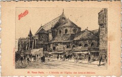 Vieux Paris Abside de l'Eglise des Arts-et-metiers