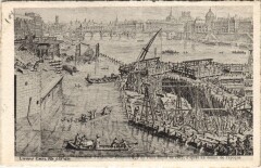 Ancien Paris Construction du pont Royal
