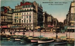 Marseille Quai des Belges et Rue Cannebiere à Marseille