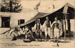 Marseille - Expo Coloniale Types Tunisiens à Marseille